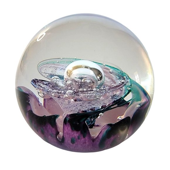 VINTAGE SELKIRK GLASS SCOTLAND TWILIGHT 1997 ETCHED MARK HANDMADE IN SCOTLAND LT - Picture 7 of 8